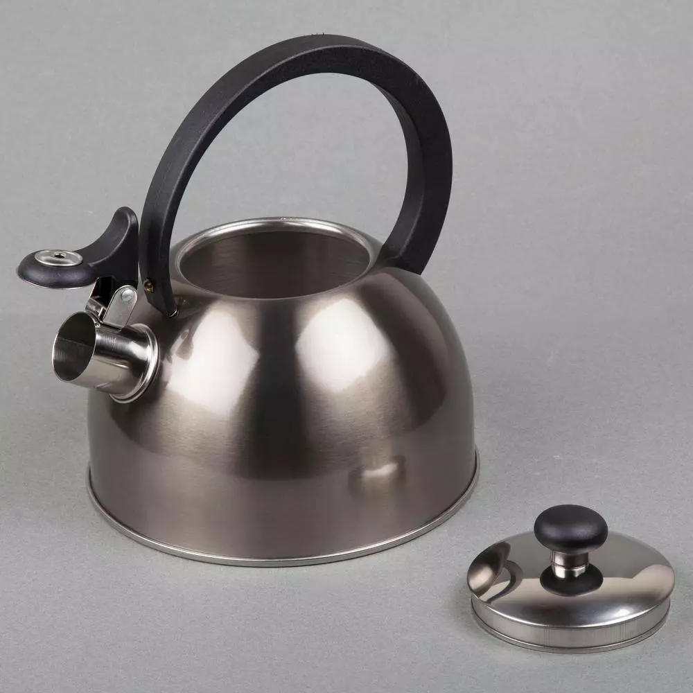 Prelude 8.4-Cup Smoke Stainless Steel with Whistle Stovetop Tea Kettle by Creative Home 7 Prelude 8.4-Cup Smoke Stainless Steel with Whistle Stovetop Tea Kettle by Creative Home - Image 5