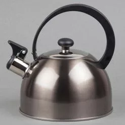 Prelude 8.4-Cup Smoke Stainless Steel with Whistle Stovetop Tea Kettle by Creative Home 11 Prelude 8.4-Cup Smoke Stainless Steel with Whistle Stovetop Tea Kettle by Creative Home -Cookware Sales Shop smoke creative home tea kettles 77000 4f 1000