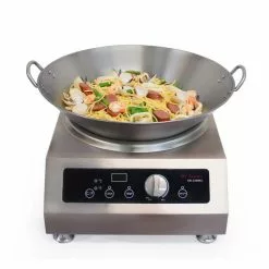 Large 18 in. Stainless Steel Induction Wok with Handles by SPT 9 Large 18 in. Stainless Steel Induction Wok with Handles by SPT -Cookware Sales Shop spt woks stir fry pans sl pa450ea 31 1000