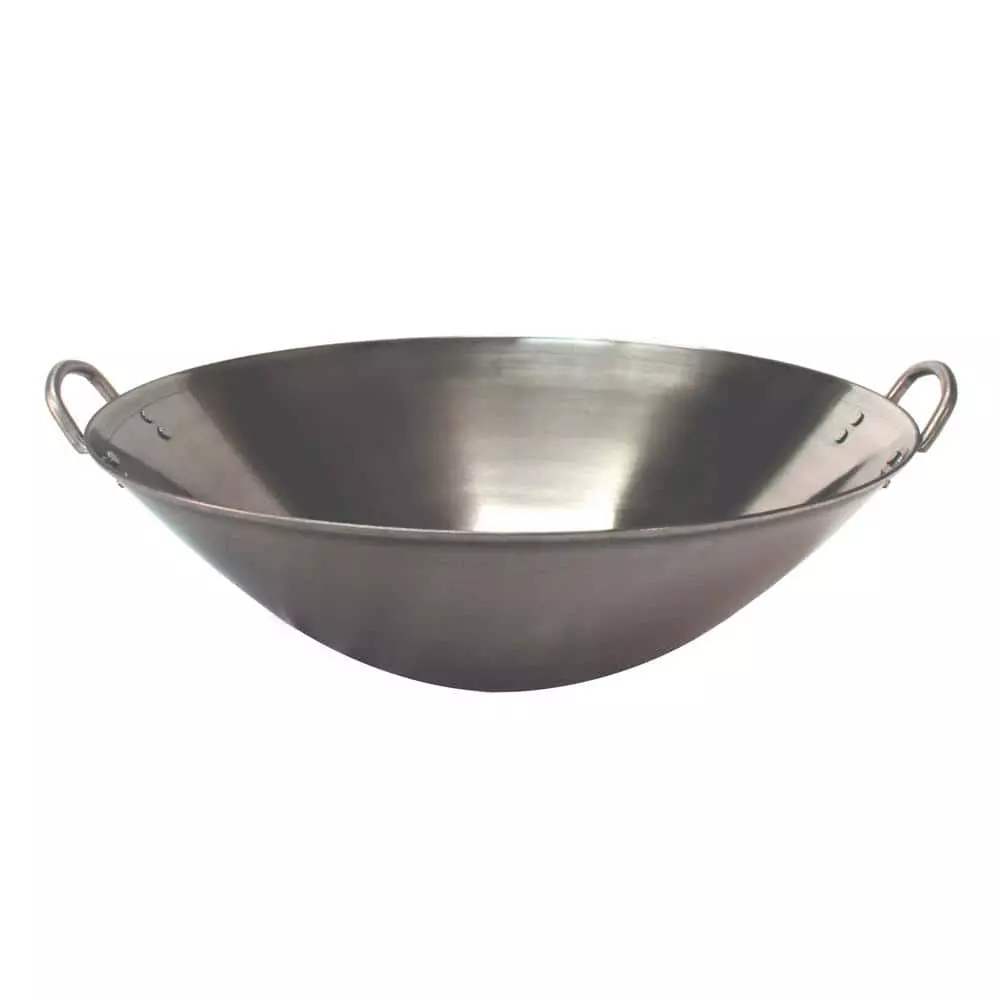 Large 18 in. Stainless Steel Induction Wok with Handles by SPT 3 Large 18 in. Stainless Steel Induction Wok with Handles by SPT