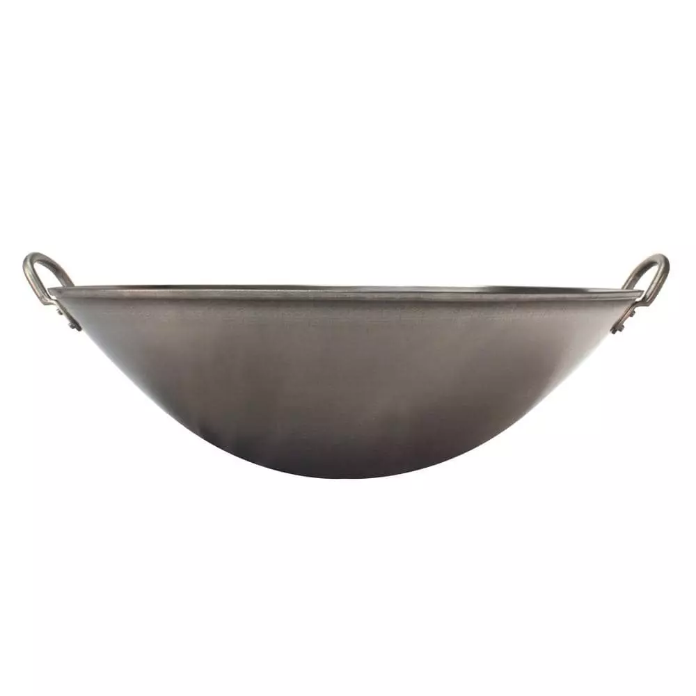 Large 18 in. Stainless Steel Induction Wok with Handles by SPT 4 Large 18 in. Stainless Steel Induction Wok with Handles by SPT - Image 2