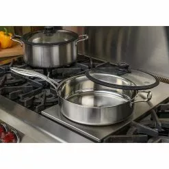 Black Cube Stainless, Saute Pan with Lid, 11 in. Dia., 4.5 qt. by Frieling 8 Black Cube Stainless, Saute Pan with Lid, 11 in. Dia., 4.5 qt. by Frieling -Cookware Sales Shop stainless frieling saute pans bcss728 4f 1000