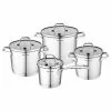 8-Piece Stainless Steel Nonstick Dishwasher Safe Cookware Set by AMERCOOK 2 8-Piece Stainless Steel Nonstick Dishwasher Safe Cookware Set by AMERCOOK -Cookware Sales Shop stainless steel amercook pot pan sets 5k3770 64 1000