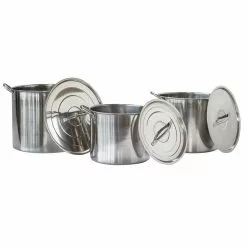 3-Piece Stainless Steel Stock Pot Set by AmeriHome 7 3-Piece Stainless Steel Stock Pot Set by AmeriHome -Cookware Sales Shop stainless steel amerihome stock pots 804973 4f 1000