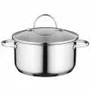 Essentials Comfort 3.3 qt. Round Stainless Steel Casserole Dish with Glass Lid by BergHOFF -Cookware Sales Shop stainless steel berghoff dutch ovens 1100228 64 1000