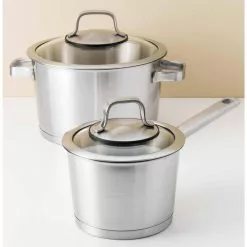 Essentials Manhattan 10-Piece Stainless Steel Cookware Set by BergHOFF -Cookware Sales Shop stainless steel berghoff pot pan sets 1110005 4f 1000