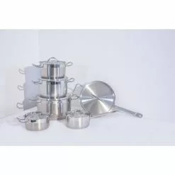 Essentials Hotel 12-Piece Stainless Steel Cookware Set by BergHOFF 17 Essentials Hotel 12-Piece Stainless Steel Cookware Set by BergHOFF -Cookware Sales Shop stainless steel berghoff pot pan sets 1112140 31 1000
