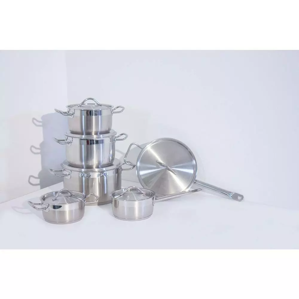 Essentials Hotel 12-Piece Stainless Steel Cookware Set by BergHOFF 10 Essentials Hotel 12-Piece Stainless Steel Cookware Set by BergHOFF - Image 8