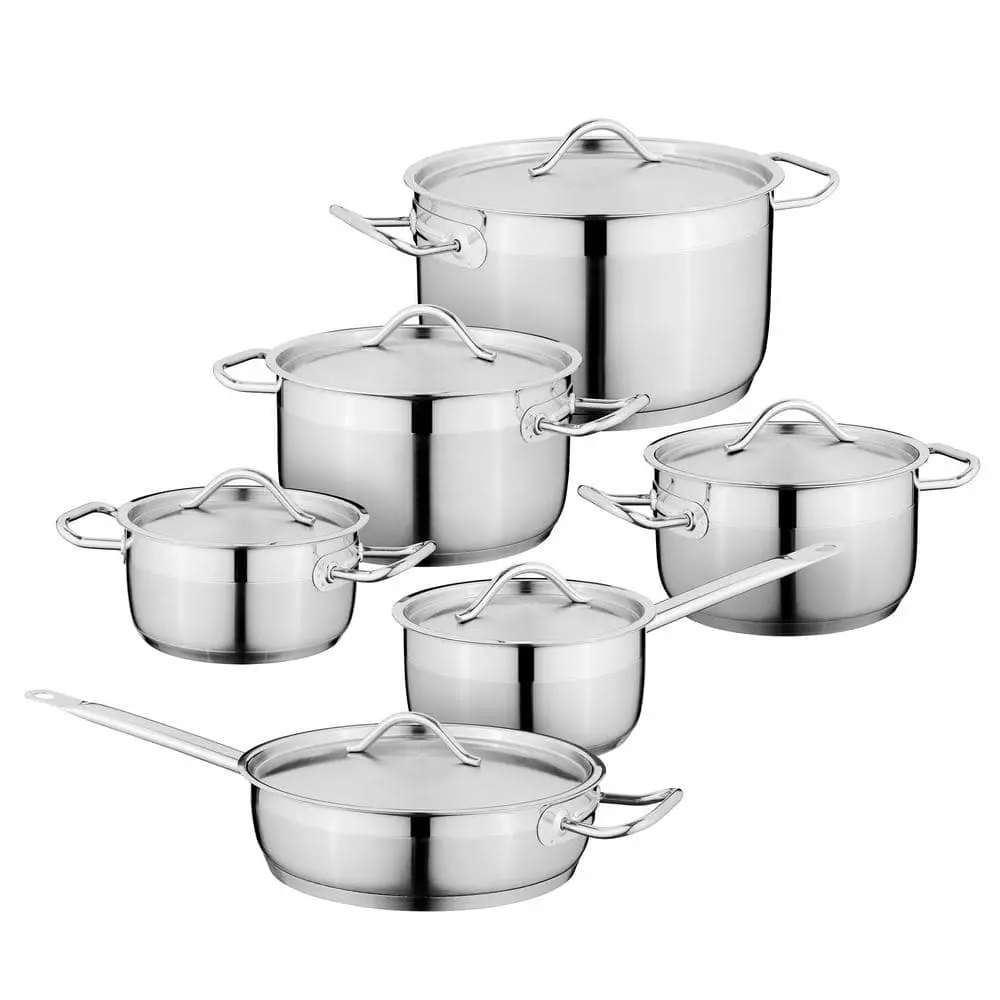 Essentials Hotel 12-Piece Stainless Steel Cookware Set by BergHOFF 3 Essentials Hotel 12-Piece Stainless Steel Cookware Set by BergHOFF