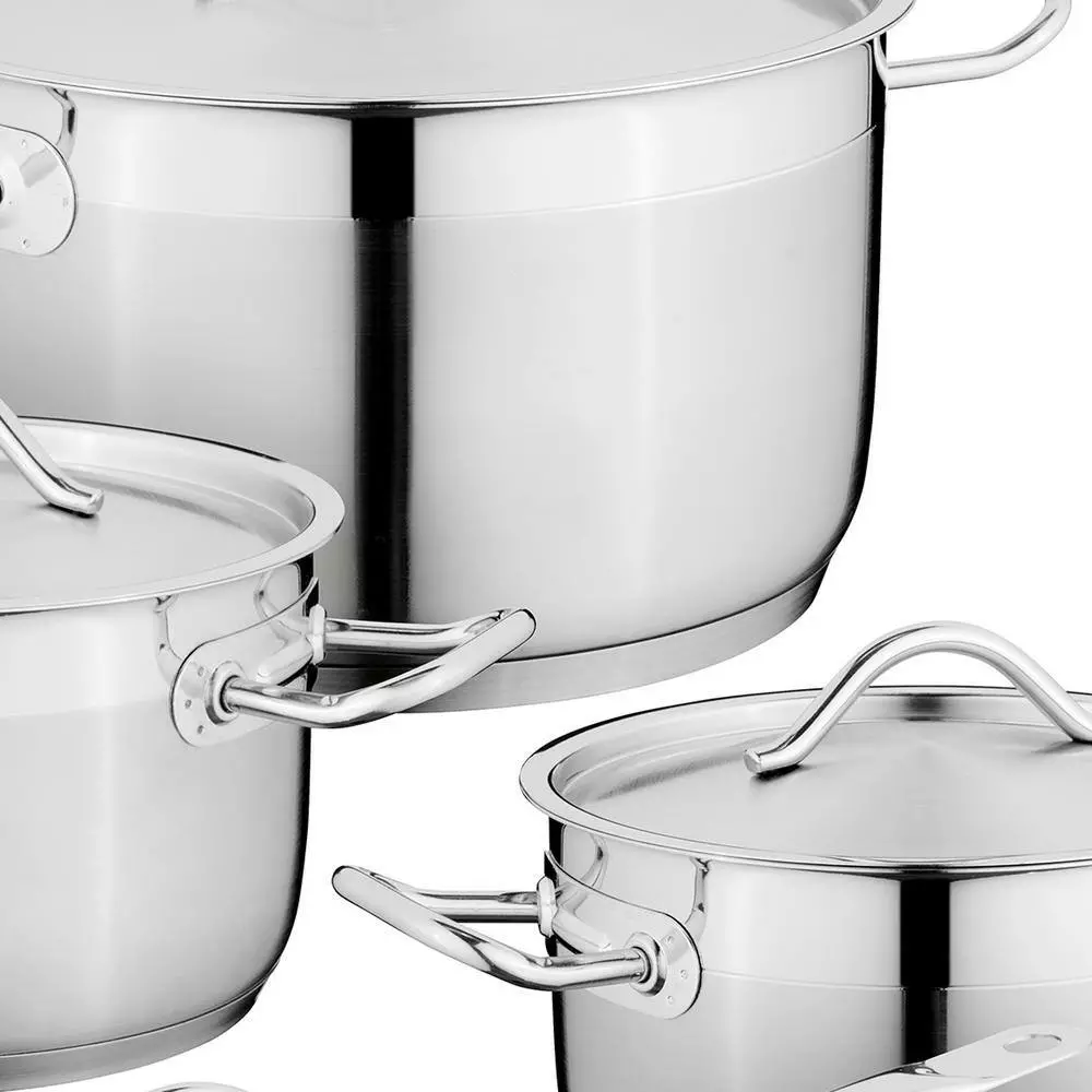 Essentials Hotel 12-Piece Stainless Steel Cookware Set by BergHOFF 4 Essentials Hotel 12-Piece Stainless Steel Cookware Set by BergHOFF - Image 2