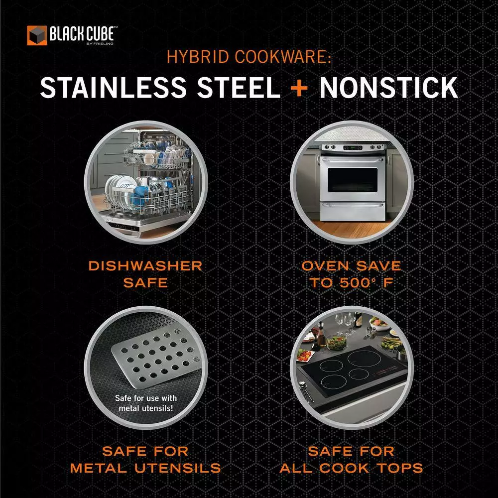 11 in. Hybrid Quick Release Frying Pan by Black Cube 5 11 in. Hybrid Quick Release Frying Pan by Black Cube - Image 3