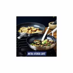 Tri-Ply Stainless Steel Ceramic Nonstick 15 piece Cookware Set by Blue Diamond 10 Tri-Ply Stainless Steel Ceramic Nonstick 15 piece Cookware Set by Blue Diamond -Cookware Sales Shop stainless steel blue diamond pot pan sets cc004822 001 4f 1000