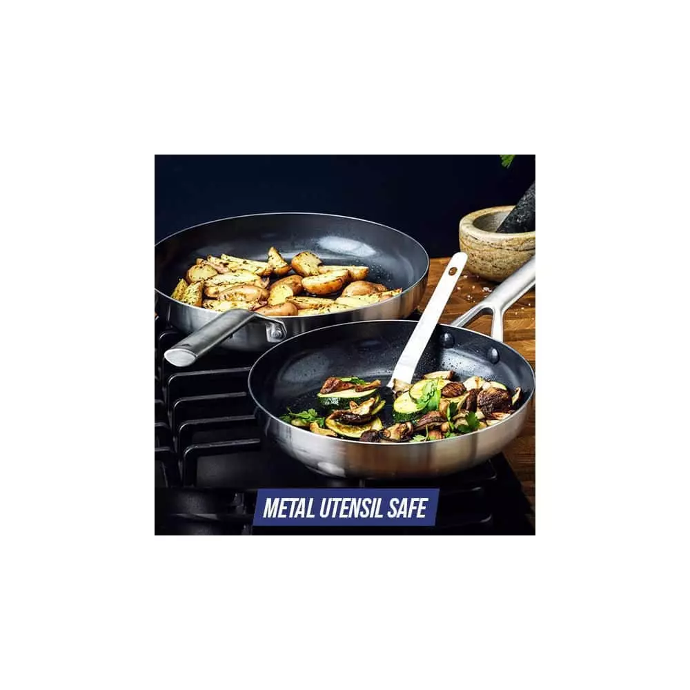 Tri-Ply Stainless Steel Ceramic Nonstick 15 piece Cookware Set by Blue Diamond 5 Tri-Ply Stainless Steel Ceramic Nonstick 15 piece Cookware Set by Blue Diamond - Image 3