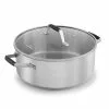 Select 5 qt. Round Stainless Steel Dutch Oven with Glass Lid by Calphalon