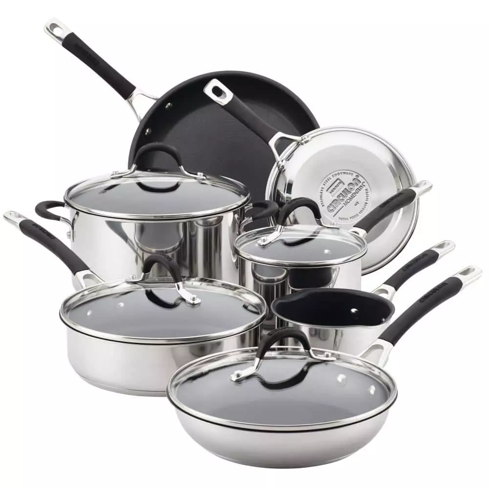 Momentum 11-Piece Stainless Steel Nonstick Cookware Set by Circulon 3 Momentum 11-Piece Stainless Steel Nonstick Cookware Set by Circulon