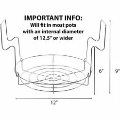 2-Piece 12 in. Stainless Steel Canning Rack, Canner Cookware Set, Holds 8 Pint or 7 qt. Jars by Concord 11 2-Piece 12 in. Stainless Steel Canning Rack, Canner Cookware Set, Holds 8 Pint or 7 qt. Jars by Concord -Cookware Sales Shop stainless steel concord pot pan sets sscr 02 44 1000