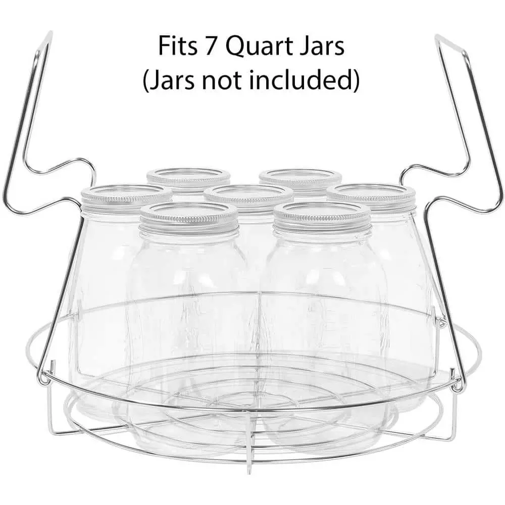 2-Piece 12 in. Stainless Steel Canning Rack, Canner Cookware Set, Holds 8 Pint or 7 qt. Jars by Concord 5 2-Piece 12 in. Stainless Steel Canning Rack, Canner Cookware Set, Holds 8 Pint or 7 qt. Jars by Concord - Image 3
