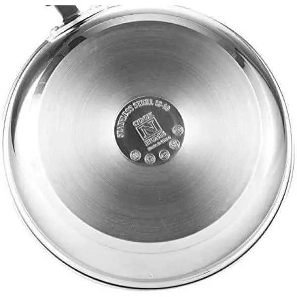 5 qt. Round Stainless Steel Casserole Dish with Glass Lid by Cook N Home 4 5 qt. Round Stainless Steel Casserole Dish with Glass Lid by Cook N Home - Image 2