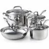 8-Piece Stainless Steel Cookware Set in Silver by Cook N Home 1 8-Piece Stainless Steel Cookware Set in Silver by Cook N Home -Cookware Sales Shop stainless steel cook n home pot pan sets 02606 64 1000