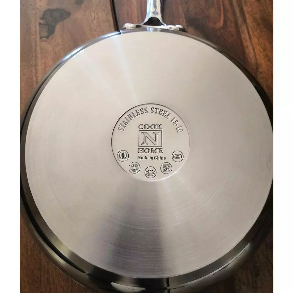 8-Piece Stainless Steel Cookware Set in Silver by Cook N Home 4 8-Piece Stainless Steel Cookware Set in Silver by Cook N Home - Image 2