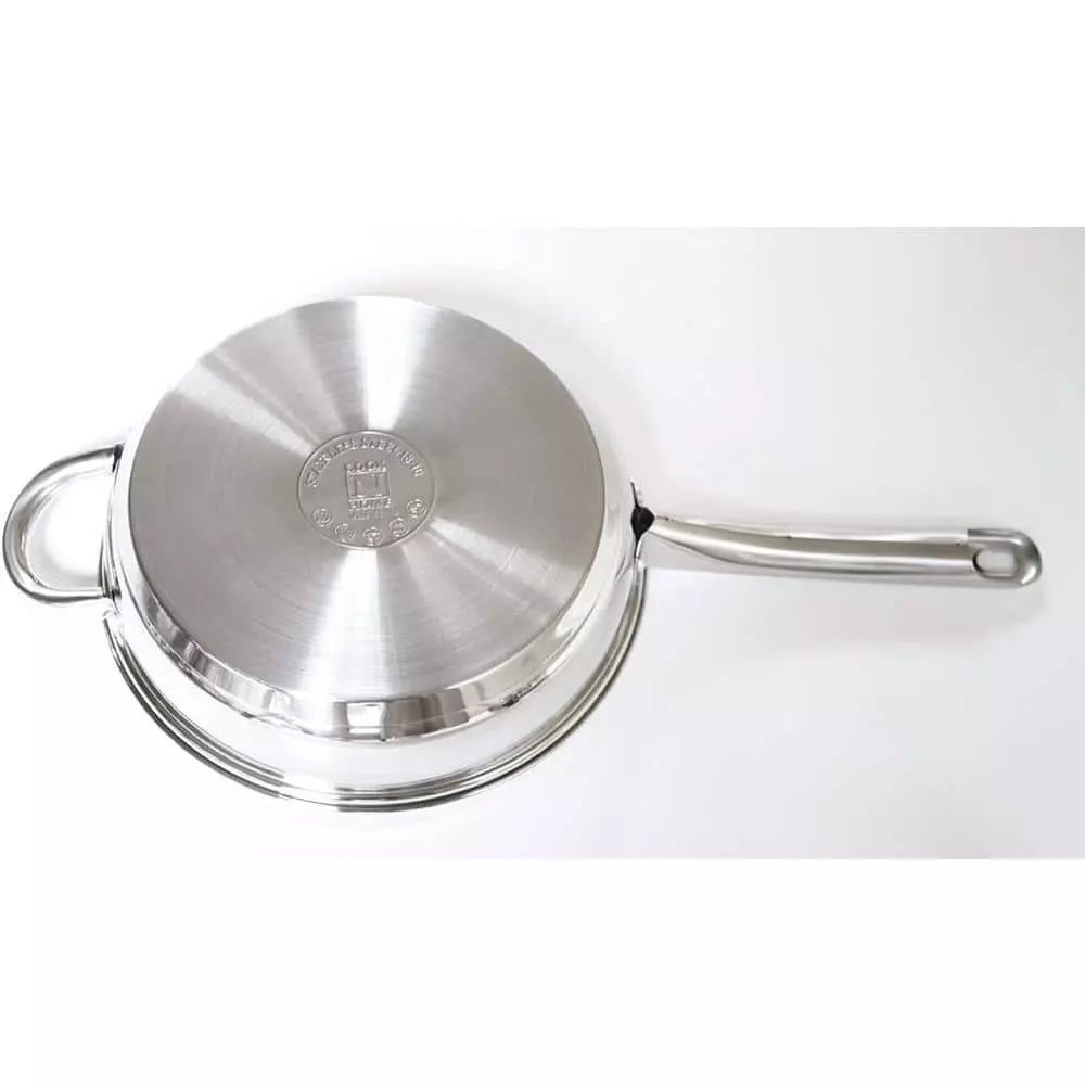 12-Piece Silver Cookware Set in Stainless Steel by Cook N Home 8 12-Piece Silver Cookware Set in Stainless Steel by Cook N Home - Image 6