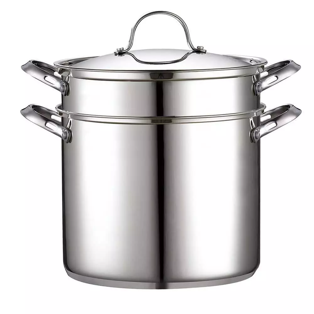 Classic 12 qt. Stainless Steel Pasta Stockpot Cooker Steamer Multi-Pot Set by Cooks Standard 5 Classic 12 qt. Stainless Steel Pasta Stockpot Cooker Steamer Multi-Pot Set by Cooks Standard - Image 3