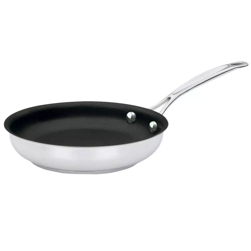 Chef's Classic 8 in. Stainless Steel Nonstick Skillet by Cuisinart 3 Chef's Classic 8 in. Stainless Steel Nonstick Skillet by Cuisinart