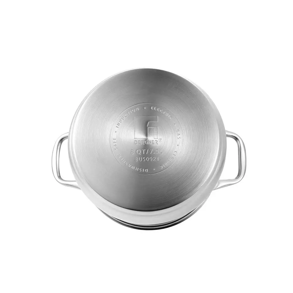 8 qt. Stainless Steel Dutch Oven with Lid by BERGNER 8 8 qt. Stainless Steel Dutch Oven with Lid by BERGNER - Image 6