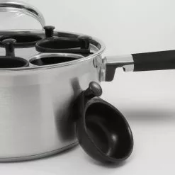 Professional 6-Cup Egg Poacher Stainless with Silicone Spatula by ExcelSteel 10 Professional 6-Cup Egg Poacher Stainless with Silicone Spatula by ExcelSteel -Cookware Sales Shop stainless steel excelsteel egg poachers 535 1f 1000