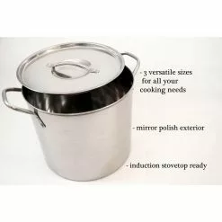 4-Piece Stainless Steel Stock Pot Set by ExcelSteel 11 4-Piece Stainless Steel Stock Pot Set by ExcelSteel -Cookware Sales Shop stainless steel excelsteel stock pots 524 1f 1000