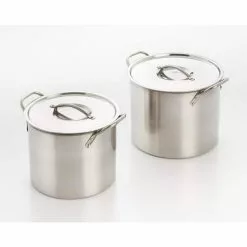 4-Piece Stainless Steel Stock Pot Set by ExcelSteel
