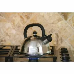 3 Qt. Stainless Steel Whistling Teakettle by ExcelSteel -Cookware Sales Shop stainless steel excelsteel tea kettles 404s 31 1000