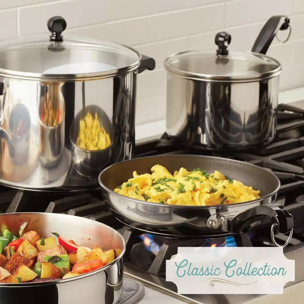 12-Piece Classic Series Stainless Steel Cookware Set by Farberware 9 12-Piece Classic Series Stainless Steel Cookware Set by Farberware - Image 7