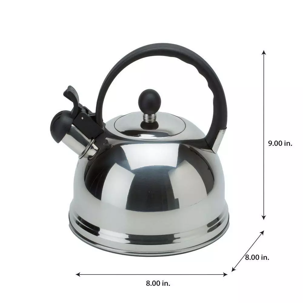 10-Cup Stainless Steel 2.5L Tea Kettle by Kitchen Details 6 10-Cup Stainless Steel 2.5L Tea Kettle by Kitchen Details - Image 4
