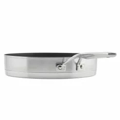3-Ply Base Stainless Steel Nonstick Round Grill Pan, 10.25 in., Brushed Stainless Steel by KitchenAid 14 3-Ply Base Stainless Steel Nonstick Round Grill Pan, 10.25 in., Brushed Stainless Steel by KitchenAid -Cookware Sales Shop stainless steel kitchenaid grill pans 71012 66 1000