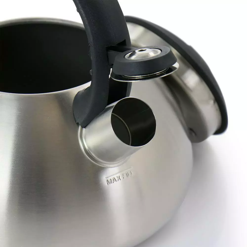 Harpwell 1.8 qt. Stainless Steel Whistling Tea Kettle by Mr. Coffee 5 Harpwell 1.8 qt. Stainless Steel Whistling Tea Kettle by Mr. Coffee - Image 3