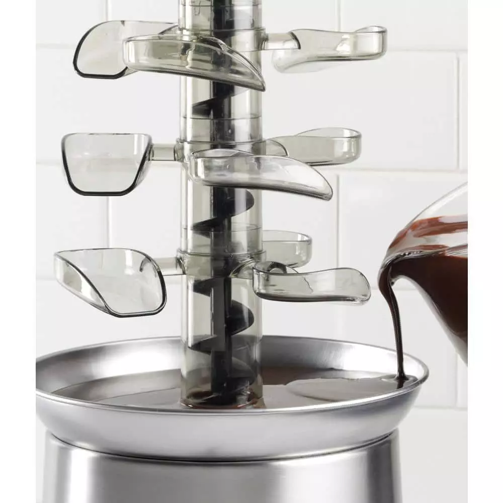1 qt. Stainless Steel Cascading Chocolate Fondue Pot by Nostalgia 5 1 qt. Stainless Steel Cascading Chocolate Fondue Pot by Nostalgia - Image 3
