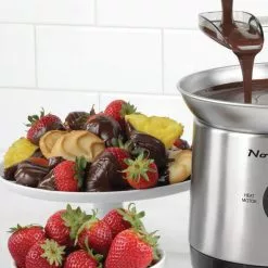 1 qt. Stainless Steel Cascading Chocolate Fondue Pot by Nostalgia 14 1 qt. Stainless Steel Cascading Chocolate Fondue Pot by Nostalgia -Cookware Sales Shop stainless steel nostalgia fondue pots ncff1000ss fa 1000