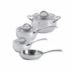 Derrick 7-Piece Stainless Steel Cookware Set by Oster