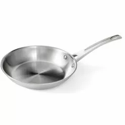 Professional Series 8 in. Stainless Steel Earth Frying Pan 100% PTFE-Free Restaurant Edition by Ozeri