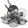 12 Piece Stainless Steel Cookware Set by THE CLEAN STORE