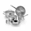 Performa 12-Piece Stainless Steel Cookware Set with Glass Lids by T-fal -Cookware Sales Shop stainless steel pot pan sets e760sc84 64 1000