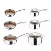 Giro 10 Piece Stainless Steel Nonstick Cookware Set with Lids in Silver by MasterPRO