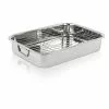 16 in. Classic Stainless Steel Roasting Pan with Roasting Rack by Lexi Home 1 16 in. Classic Stainless Steel Roasting Pan with Roasting Rack by Lexi Home -Cookware Sales Shop stainless steel roasting pans lb5501 64 1000