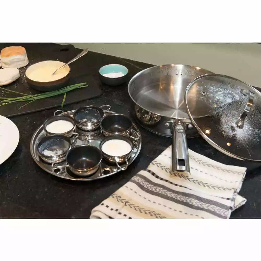 Endurance 9-Piece 6-Egg Poacher Set by RSVP International 5 Endurance 9-Piece 6-Egg Poacher Set by RSVP International - Image 3