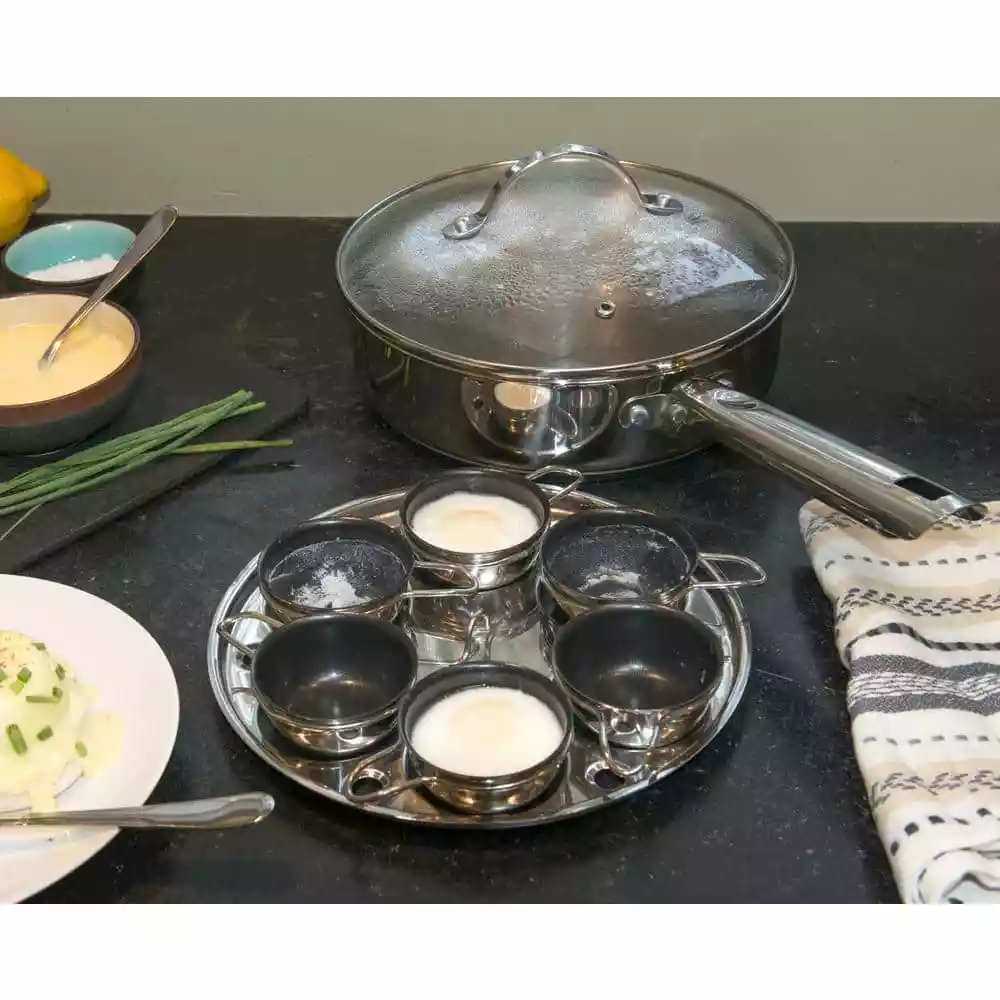 Endurance 9-Piece 6-Egg Poacher Set by RSVP International 4 Endurance 9-Piece 6-Egg Poacher Set by RSVP International - Image 2