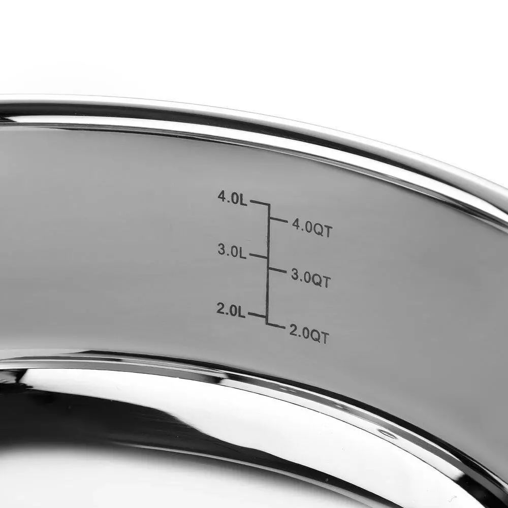 5 qt. Stainless Steel Saute Pan with Lid by BERGNER 6 5 qt. Stainless Steel Saute Pan with Lid by BERGNER - Image 4