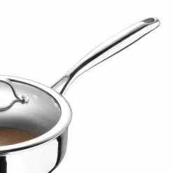 Giro 3 qt. Stainless Steel Nonstick Saute Pan with Lid by MasterPRO -Cookware Sales Shop stainless steel saute pans mpus10163stsms fa 1000