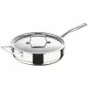 5CX 3 qt. Stainless Steel 5-Ply Copper Core Saute Pan with Lid by MasterPRO
