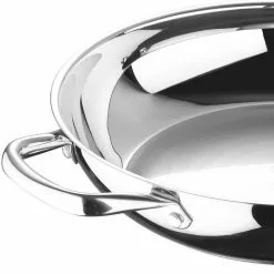12 in. Stainless Steel Nonstick Frying Pan with Lid by BERGNER 12 12 in. Stainless Steel Nonstick Frying Pan with Lid by BERGNER -Cookware Sales Shop stainless steel skillets bgus10115sts 1f 1000